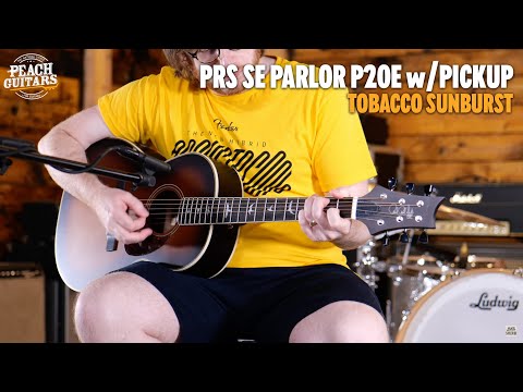 PRS SE Parlor P20E w/ Pickup - Tobacco Sunburst image 10