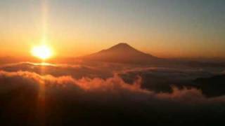 sunset and sunrise of Mt. Fuji (Evening star by Fripp & ENO)