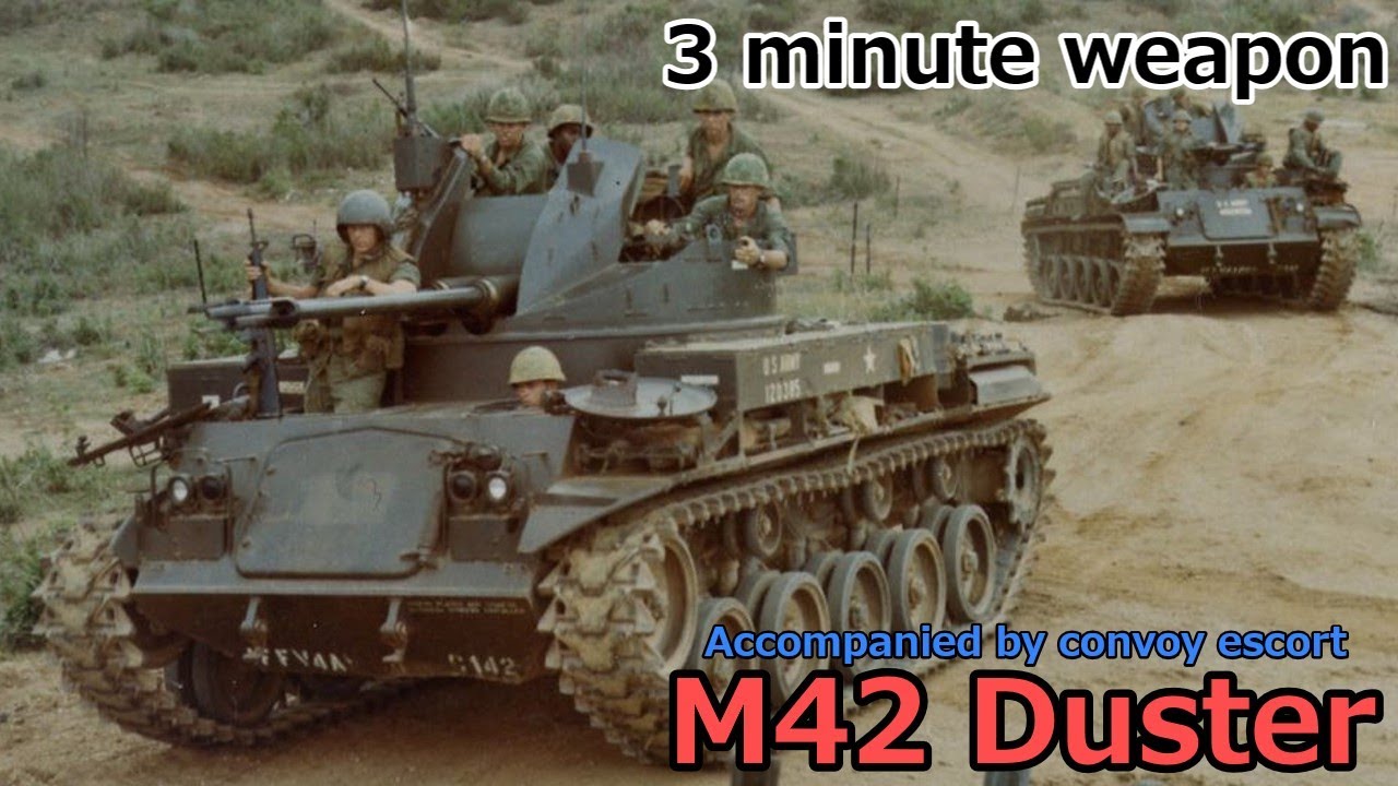 3 min weapon commentary_ M42 Duster _US Army Self-Propelled Anti-Aircraft Gun M42 Duster
