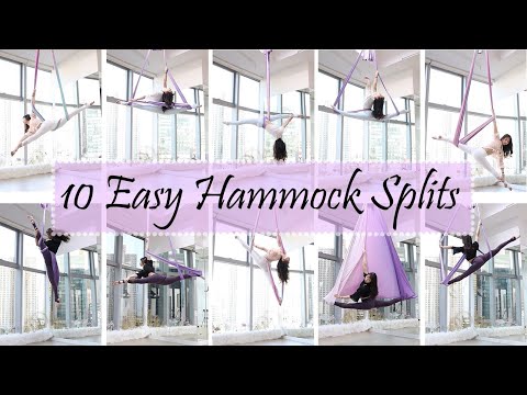Aerial Hammock Dance - 10 easy hammock split tricks (beginner to intermediate levels)