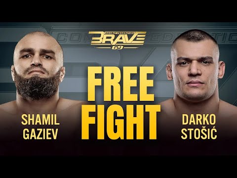 Shamil Gaziev vs Darko Stošić | BRAVE CF 69 | Free Fight