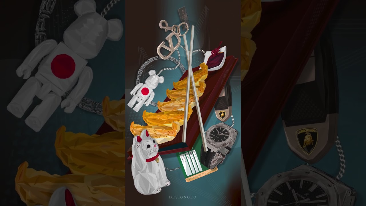 Business Lunch in Ginza 🥟 Low Poly Animation