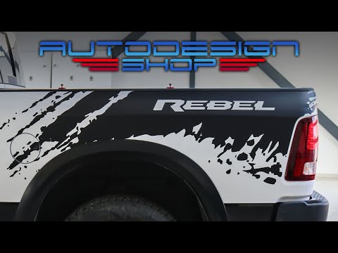 RAM 1500 Rebel Shredded Decals | Autodesign.shop