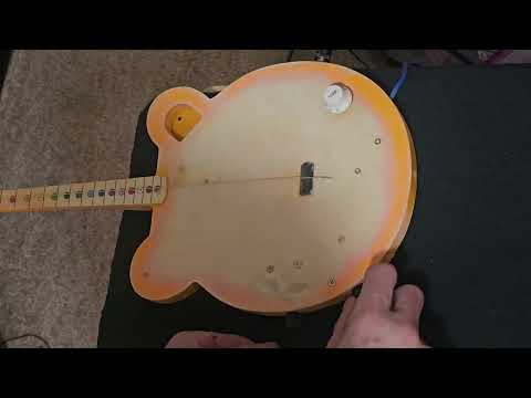 Motorized 1-string guitar - unique stringed drone instrument image 8