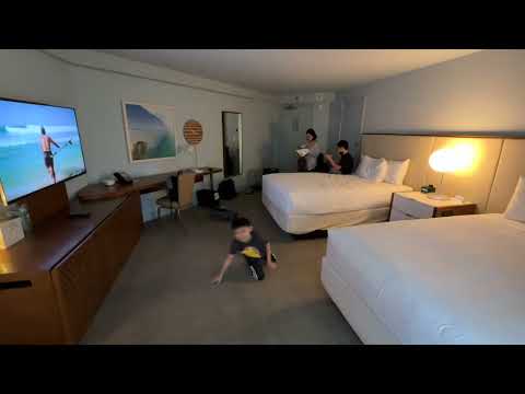 Hyatt Regency Waikiki Beach Resort & Spa Room Tour 2 camas queen-size (vista para Waikiki)
