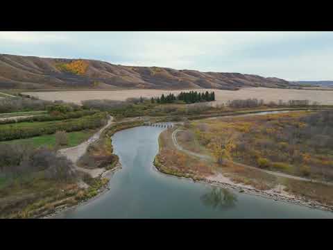 Video Thumbnail for Round Lake,  Saskatchewan meets the Qu'appelle River 