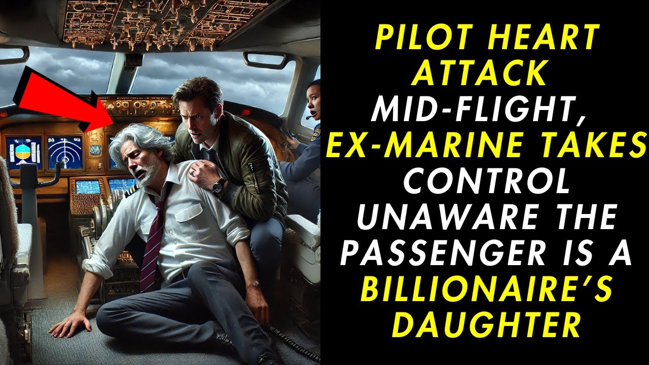 Pilot Heart Attack Mid-Flight, Ex-Marine Takes Control Unaware The Billionaire’s Daughter