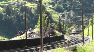 preview picture of video 'SBB Gotthard line - June 2011 at Wassen - Part 1/3'