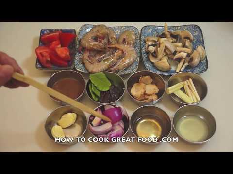 How to Make Tom Yum Soup - Thai Shrimp Soup Tom Yum Recipe - Tom Yum Soup - Prawn Tom Yum -