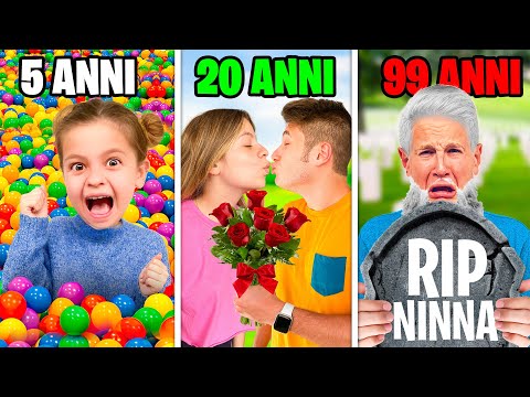 VIVIAMO 100 ANNI DI VITA IN UN GIORNO NELLA VITA REALE!☠️ *Dalla VITA alla MORTE*