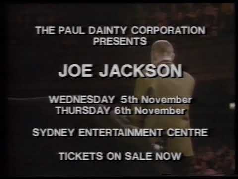 Joe Jackson Big World Concert - 1986 Australian TV Commercial