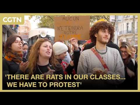 'There are rats in our classes... we have to protest'