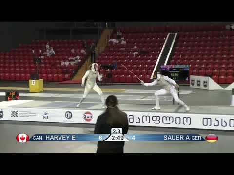 Tbilisi World Cup 2023 SWF - L4 - Eleanor Harvey CAN v Anne Sauer GER