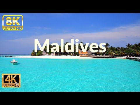 Maldives - Indian Ocean in Prasad views  + Relaxing Piano Music for Stress Relief, Sleep, Spa.
