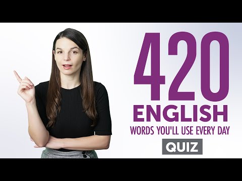 Quiz | 420 English Words You'll Use Every Day - Basic Vocabulary #82