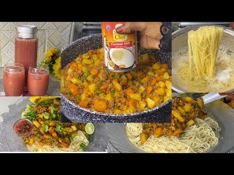 Somali style/How to cook somali pasta😋/ground beef/basto iyo suugo oo mcn😋