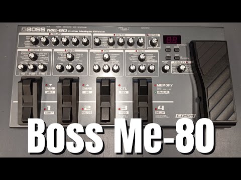 Boss ME-80 Multi Effects Pedal Full Feature Demo