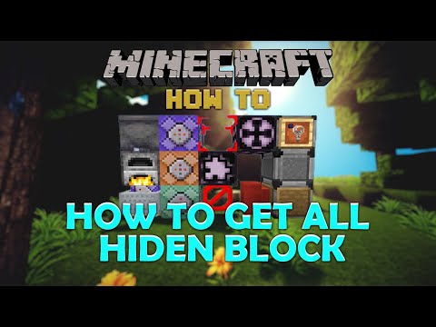 How to get all hidden block in minecraft and how to use all hidden block in one video | Hindi