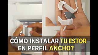 Estor sin taladrar: instalacion con ganchos para ventana perfil ancho