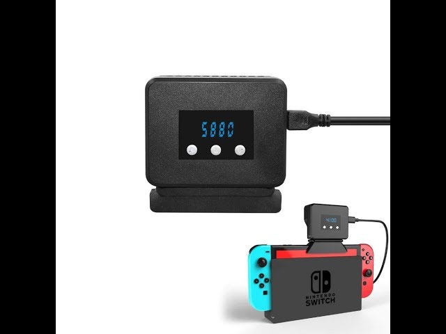 Vídeo relacionado con Ventilador de refrigeración para Nintendo Switch con botón de control de velocidad fácil de usar y ajustes de ventilador ajustables para una gestión óptima del calor