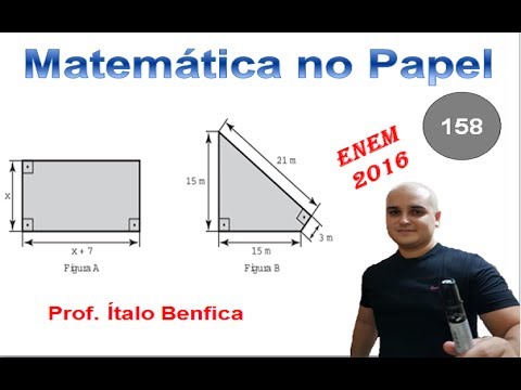 ENEM 2016 - Question 158 - A father of two children wants to buy two plots of land with areas