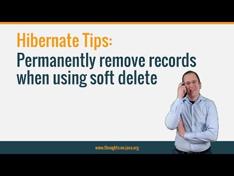 Hibernate Tip: Permanently remove records when using soft delete