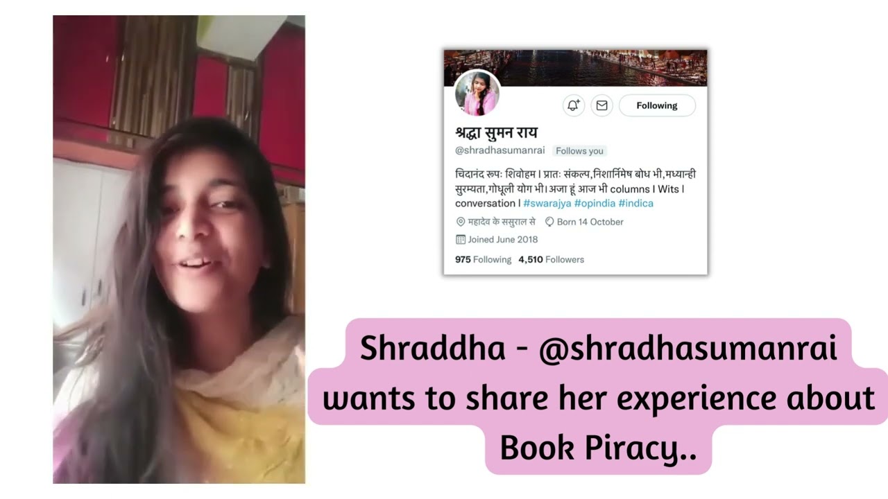 Shraddha Suman Rai: Sharing -How Book Piracy is  nightmare for readers!