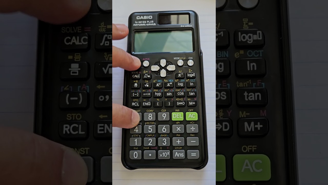 Casio scientific calculator fx-991ES fx-100AU PLUS 2nd edition self-test function 