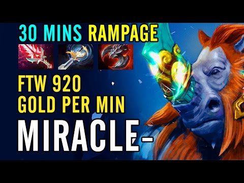 Miracle - Magnus Fight For RAMPAGE! Dota 2 1440p HQ
