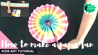 How to make a paper fan
