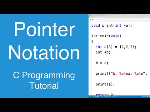 Pointer Notation | C Programming Tutorial