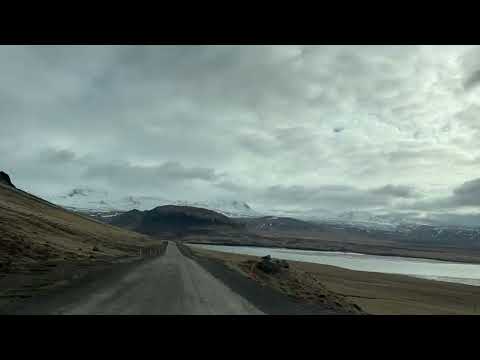 Driving through Iceland