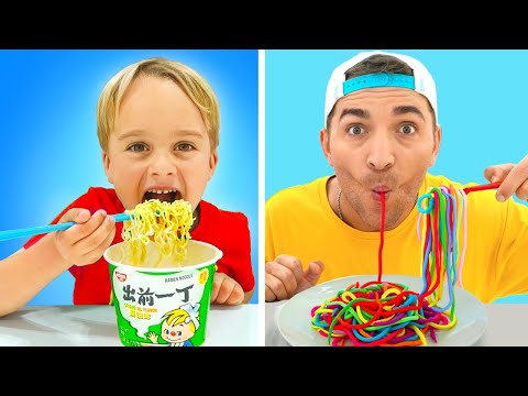 Дети учатся готовить пасту