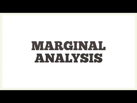 What is Marginal Analysis
