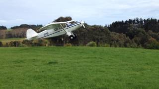 Spectacular Takeoff: Oratex covered Bearhawk 4 seater, New Zealand