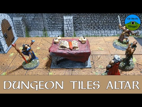 Crafting  an Altar for Dungeons and Dragons Dungeon Tile Terrain