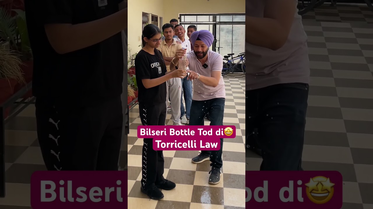 Fascinating Fluid Mechanics: Torricelli's Law Physics Experiment Revealed | Hidden Secrets Gagan Sir
