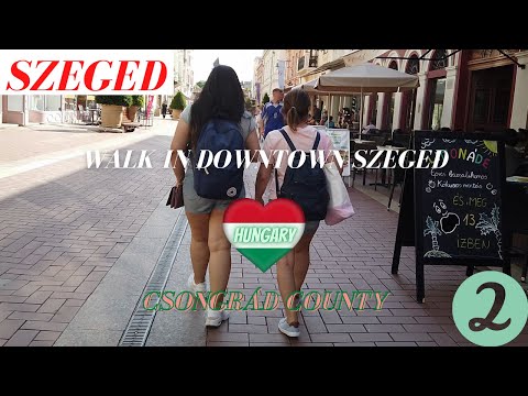 Walk In Downtown Szeged - 2 - Walk To The Cathedral