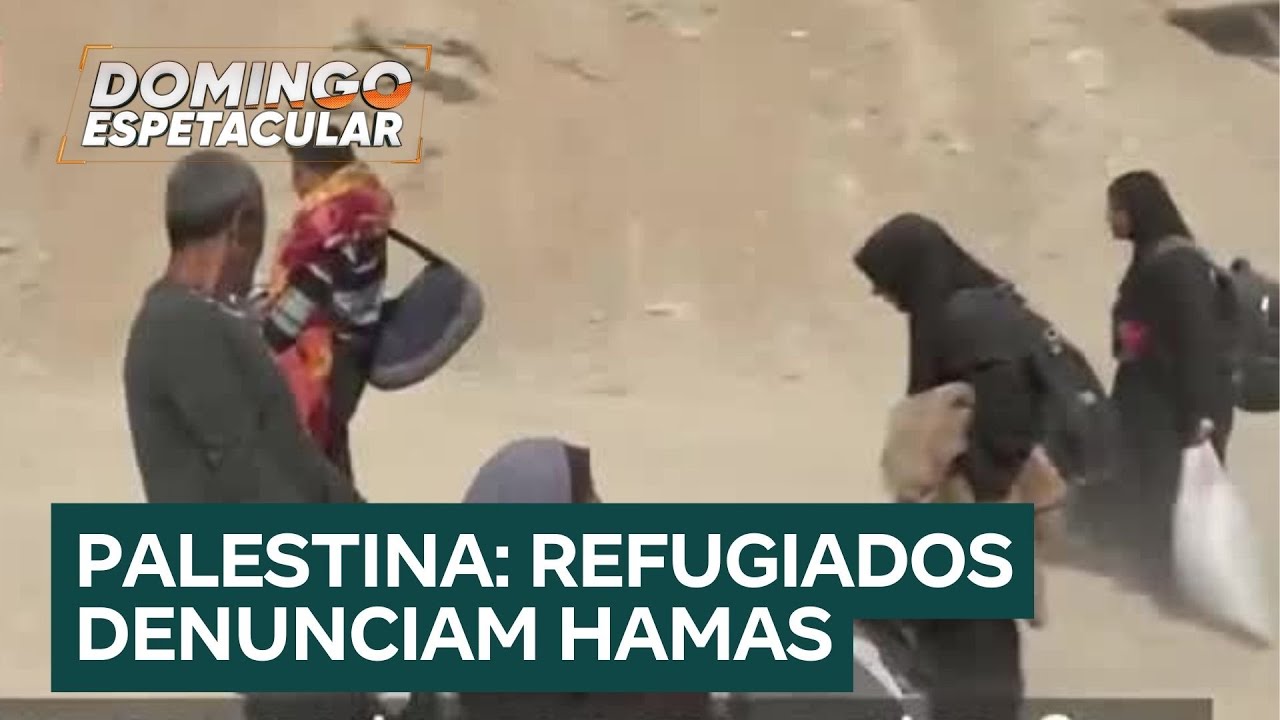 Palestinos em campo de refugiados na Faixa de Gaza relatam sofrimento e culpam o Hamas