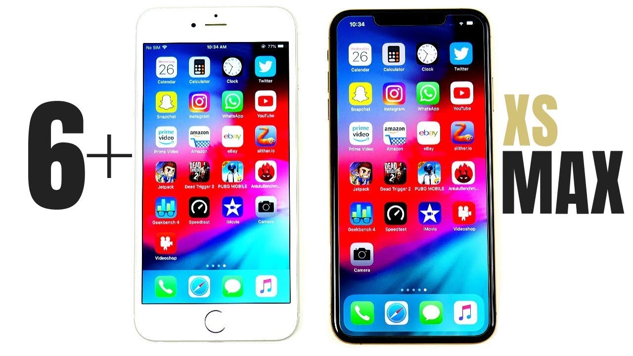 iPhone 6 Plus vs iPhone XS Max Speed Test!