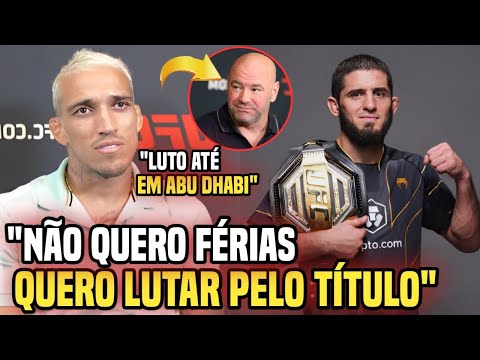 👊TUDO OU NADA! CHARLES DO BRONX MANDA RECADO A DANA WHITE! MMA UFC