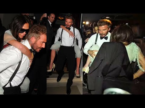 Victoria Beckham Carried Out of 50th Birthday Bash by Husband David Declares It 'The Best Night Ever