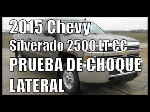 2015 Chevy Silverado 2500 CC Prueba de Choque Lateral