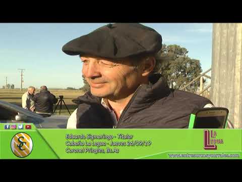 26-09-19 - Eduardo Sigmaringo - Titular - Cabaña La Legua - Coronel Pringles