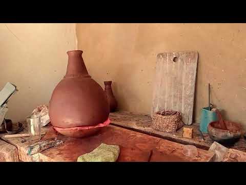 Making a wild clay Udu drum the good old way