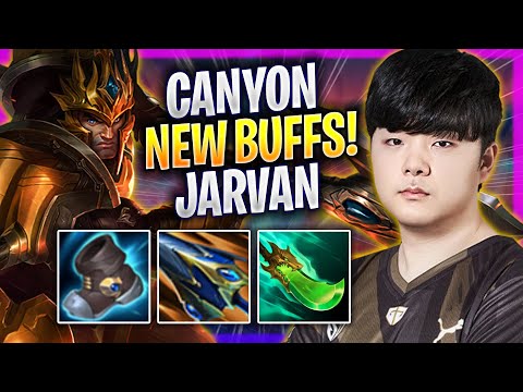 CANYON TRIES JARVAN WITH NEW BUFFS! - GEN Canyon Plays Jarvan JUNGLE vs Vi! | Season 2024