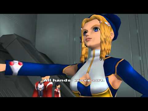 Xenosaga Episode I HD Cutscene 071 - Entering the U-TIC Mothership - JAPANESE