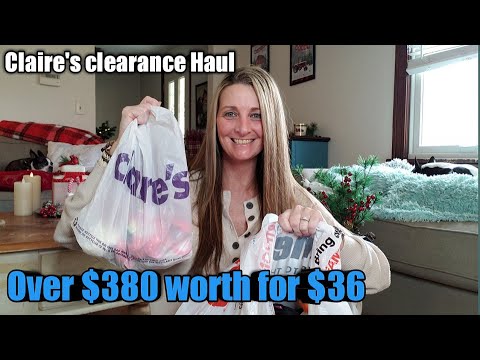 Claire's Clearance Haul  $380 worth for $36 WOW!!!