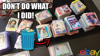 Can I Make Money Selling Cheap Sports Cards on eBay? | Buying a 1,200 Card Lot on eBay!