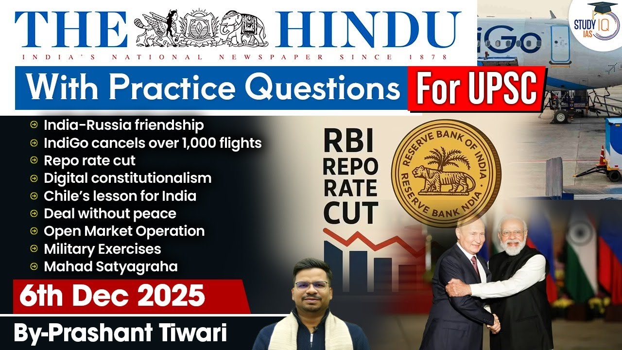 The Hindu Analysis | 6th December 2025 | The Hindu News Paper Today With Practice Questions